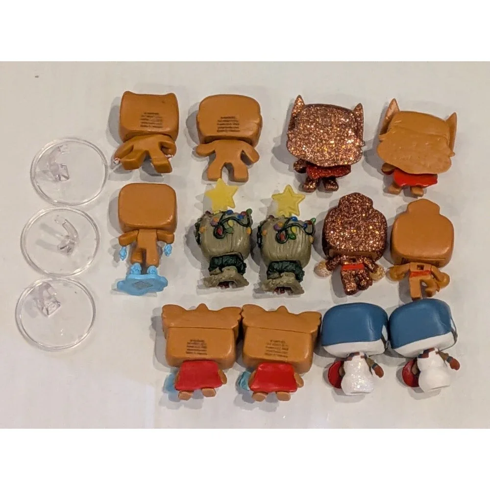 Funko POP! Mini Marvel Christmas Advent Calendar lot of 13 Figures, 3 Stands